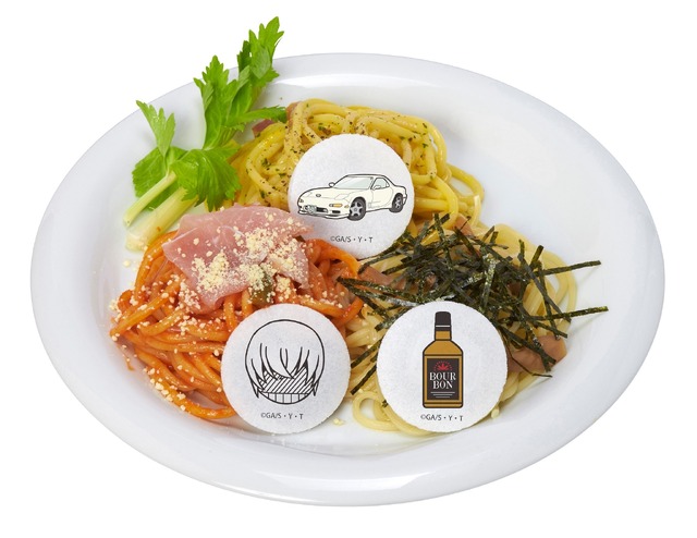 「名探偵コナン 765 放送局 in アニ ON STATION」1,100 円（税込）トリプルフェイスパスタ(C)青山剛昌／小学館・読売テレビ・TMS 1996 (C)2018 NAMCO All rights reserved.