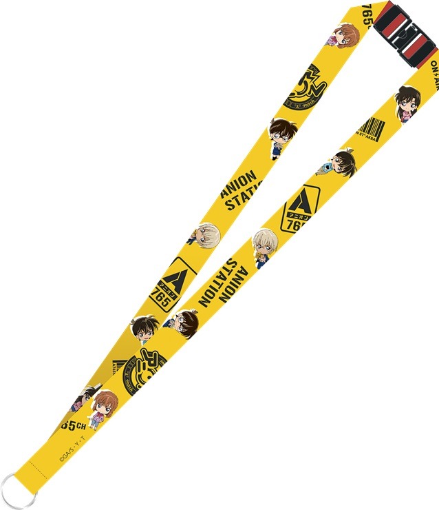 「名探偵コナン 765 放送局 in アニ ON STATION」ネックストラップ （全 1 種） 価格：1,300 円（税込） (C)青山剛昌／小学館・読売テレビ・TMS 1996 (C)2018 NAMCO All rights reserved.