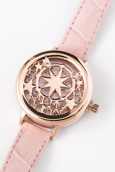 『カードキャプターさくら クリアカード編』コラボレーションアイテム「Pink Blooming」腕時計／14,800円(税別)(C)CLAMP・ST/講談社・NEP・NHK