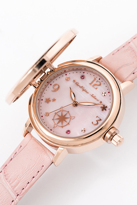 『カードキャプターさくら クリアカード編』コラボレーションアイテム「Pink Blooming」腕時計／14,800円(税別)(C)CLAMP・ST/講談社・NEP・NHK
