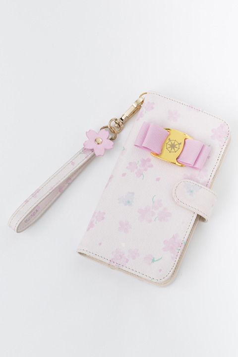 『カードキャプターさくら クリアカード編』コラボレーションアイテム「Pink Blooming」　スマートフォンケース／4,600円(税別)(C)CLAMP・ST/講談社・NEP・NHK