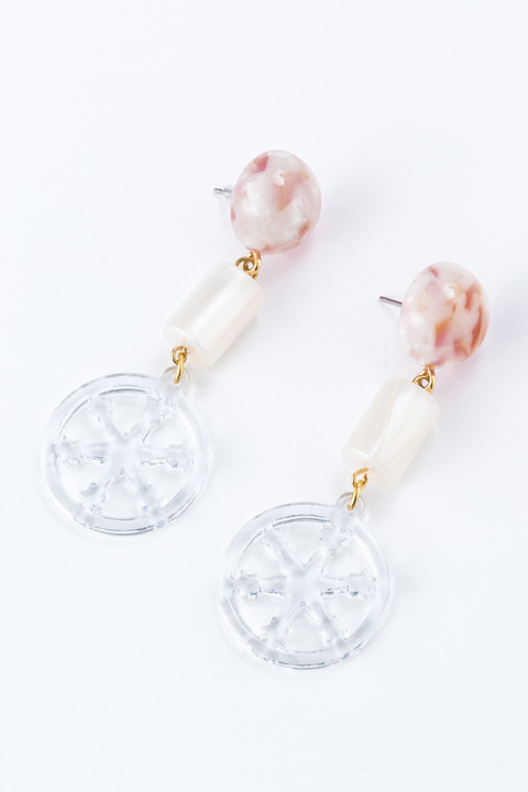 『カードキャプターさくら クリアカード編』コラボレーションアイテム「Clear Blooming」ピアス・イヤリング／3,800円(税別)(C)CLAMP・ST/講談社・NEP・NHK