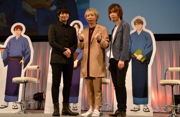 『鹿楓堂よついろ日和』左から中村悠一、諏訪部順一、前野智昭