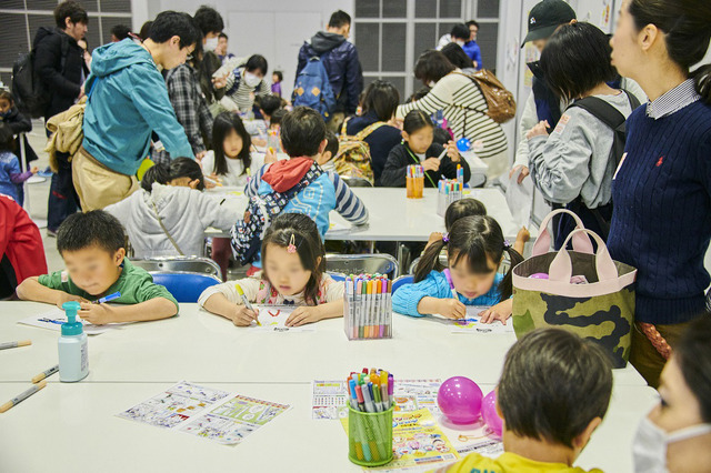 「ファミリーアニメフェスタ 2018」ぬりえコーナー