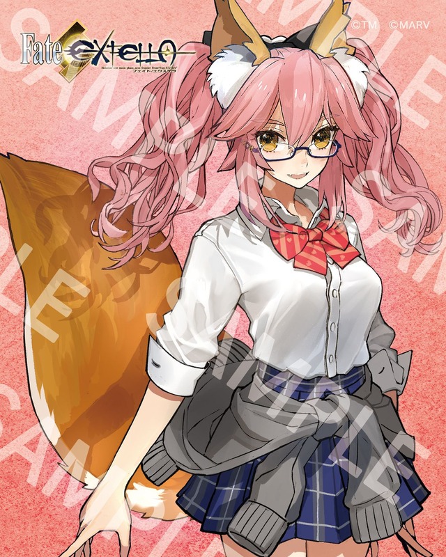 「Fate/EXTELLA」イメージコラボ眼鏡 ネロ・クラウディウス 束縛の花嫁衣装ver.／玉藻の前 モデル 14,000円(税別)(C)TYPE-MOON(C)2016 Marvelous Inc.