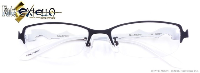 「Fate/EXTELLA」イメージコラボ眼鏡 ネロ・クラウディウス 束縛の花嫁衣装ver.／玉藻の前 モデル 14,000円(税別)(C)TYPE-MOON(C)2016 Marvelous Inc.