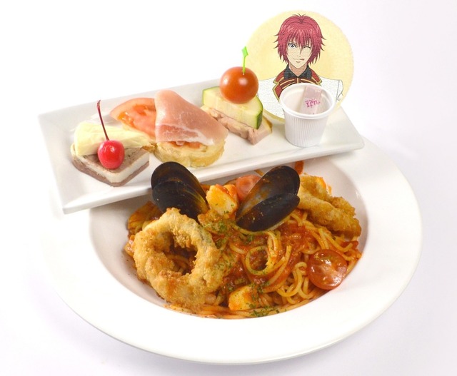 「新テニスの王子様 立海祭り in J-WORLD TOKYO」丸井ブン太の ハッピーバースデー記念プレート (1,180 円)  (C)許斐 剛／集英社・ＮＡＳ・新テニスの王子様プロジェクト