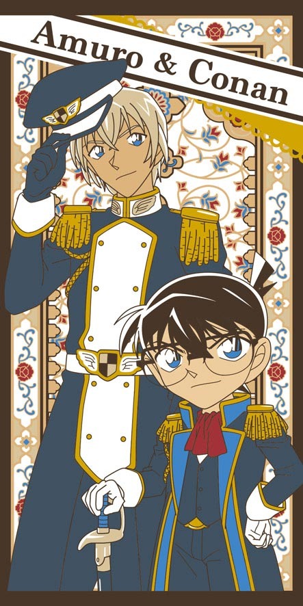 ラッキーくじ「名探偵コナン -ZERO COLLECTION-」1回500円（税込）Ａ賞（全1種）“コナン＆安室”バスタオル(C)青山剛昌／小学館 (C)青山剛昌／小学館・読売テレビ・TMS 1996 (C)2018 青山剛昌／名探偵コナン製作委員会