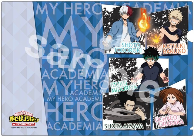「僕のヒーローアカデミア in J-WORLD TOKYO」A4クリアファイル(全1種／378円)(C)堀越耕平／集英社・僕のヒーローアカデミア製作委員会
