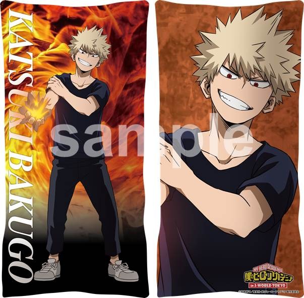 「僕のヒーローアカデミア in J-WORLD TOKYO」ロングクッション(全5種／各2,700円)(C)堀越耕平／集英社・僕のヒーローアカデミア製作委員会