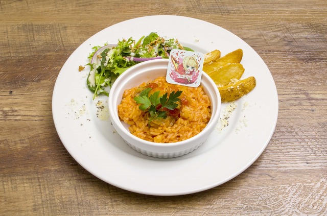 「セガコラボカフェ Fate/EXTRA Last Encore」フードメニュー  各1,200円（税込）セイバーの真紅のトマトリゾット(C)TYPE-MOON / Marvelous, Aniplex, Notes, SHAFT  (C)SEGA