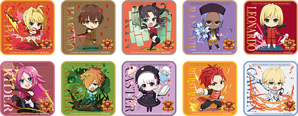 「セガコラボカフェ Fate/EXTRA Last Encore」ドリンクメニュー特典（全10種：ランダム） (C)TYPE-MOON / Marvelous, Aniplex, Notes, SHAFT  (C)SEGA