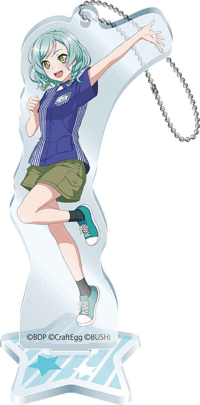 「バンドリ！ ガールズバンドパーティ！ キャンペーン」アクリルスタンドキーホルダー（全5種） 本体価格 各1,111円(税込 各1,200円)(C)BanG Dream! Project (C) Craft Egg Inc. (C) bushiroad All Rights Reserved.(C)Lawson, Inc.