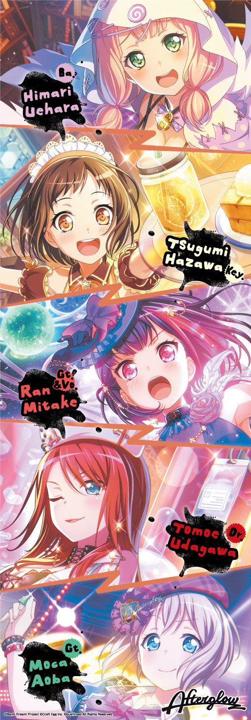 「バンドリ！ ガールズバンドパーティ！ キャンペーン」ドリンク剤3本でもらえる! オリジナルミニポスター（全5種）(C)BanG Dream! Project (C) Craft Egg Inc. (C) bushiroad All Rights Reserved.(C)Lawson, Inc.