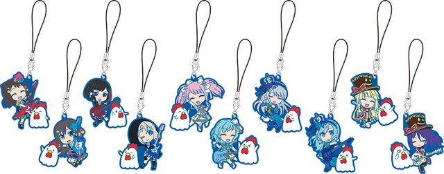「バンドリ！ ガールズバンドパーティ！ キャンペーン」ラバーストラップ(全10種) 本体価格 各600円 （税込 各648円）(C)BanG Dream! Project (C) Craft Egg Inc. (C) bushiroad All Rights Reserved.(C)Lawson, Inc.