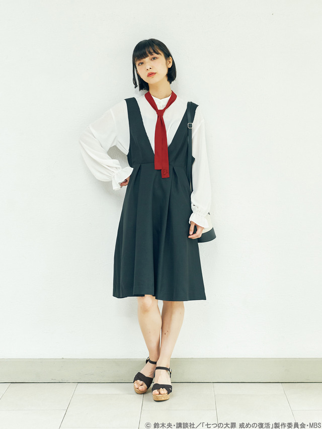 earth music＆ecology Japan Label ×『七つの大罪 戒めの復活』メリオダス着用イメージ(C)鈴木央・講談社／「七つの大罪戒めの復活」製作委員会・MBS produced by CHORD co.,ltd.