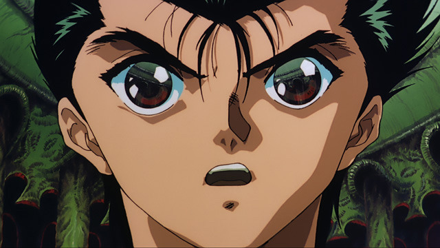 劇場版『幽☆遊☆白書冥界死闘篇炎の絆』場面写真　原作／冨樫義博「幽☆遊☆白書」（集英社「ジャンプコミックス」刊）（C）Yoshihiro Togashi 1990年－1994年（C）ぴえろ／集英社（C）1994「幽遊白書　冥界死闘篇　炎の絆」製作委員会