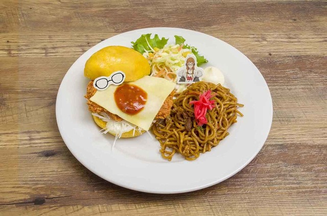 「セガコラボカフェ PERSONA5 the Animation」佐倉 双葉のアキバで食べたいバーガーセット  1,200円（税込）(C)ATLUS (C)SEGA/PERSONA5 the Animation Project (C)SEGA
