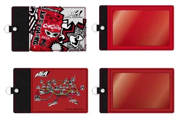 「セガコラボカフェ PERSONA5 the Animation」合皮パスケース（全2種） 各1,800円（税込） (C)ATLUS (C)SEGA/PERSONA5 the Animation Project (C)SEGA