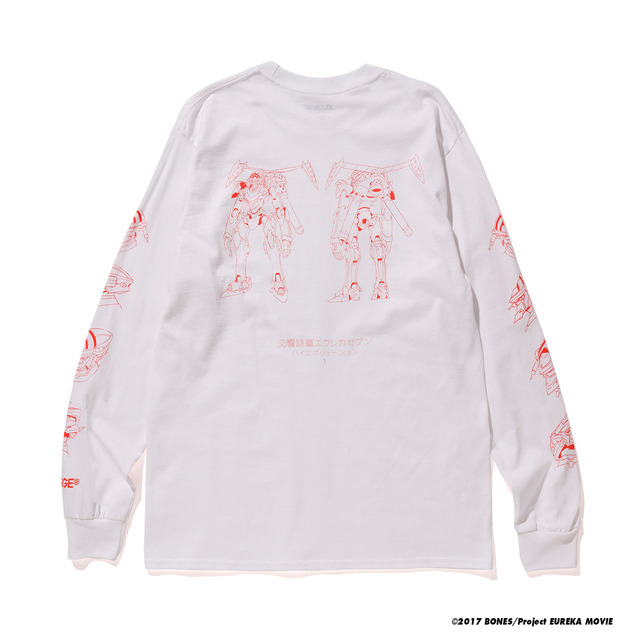 商品名：L/S TEE ORIGINATE ZERO自店販売価格：￥6,500 +税カラー：WHITE, BLACKサイズ：S,M,L,XL（C)2017 BONES/Project EUREKA MOVIE