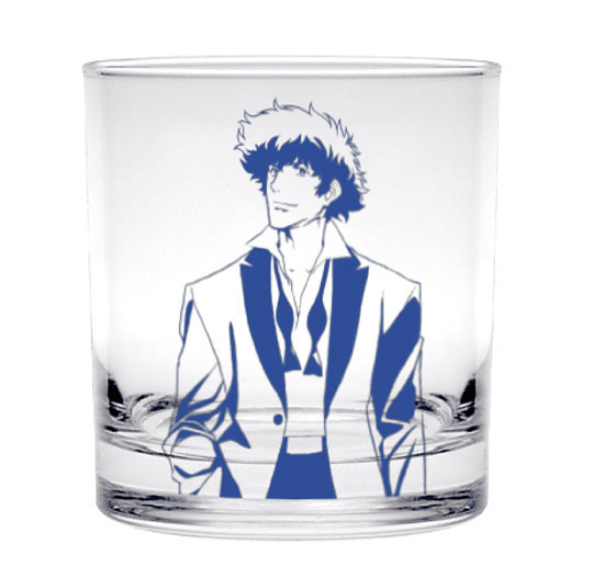 『カウボーイビバップ』×「アニメイトカフェ」ロックグラスセット（Aセット：スパイク＆ジェット／Bセット：フェイ＆エド・アイン）　各2,000円(c)SUNRISE