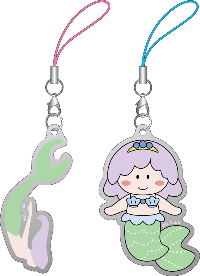 カップリングストラップセット1,204円＋税（C)2018 高嶋ひろみ・新書館／「あさがおと加瀬さん。」製作委員会