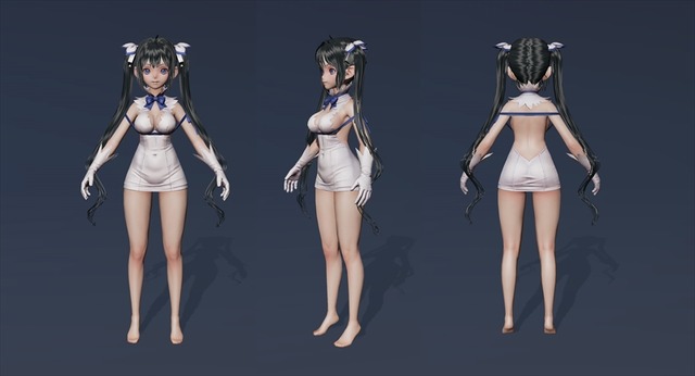 ヘスティア(C)大森藤ノ・SBクリエイティブ/劇場版ダンまち製作委員会ヘスティア全身(C) NCSOFT Corp. (C) Netmarble Corp. & Netmarble Neo Inc. All Rights Reserved.