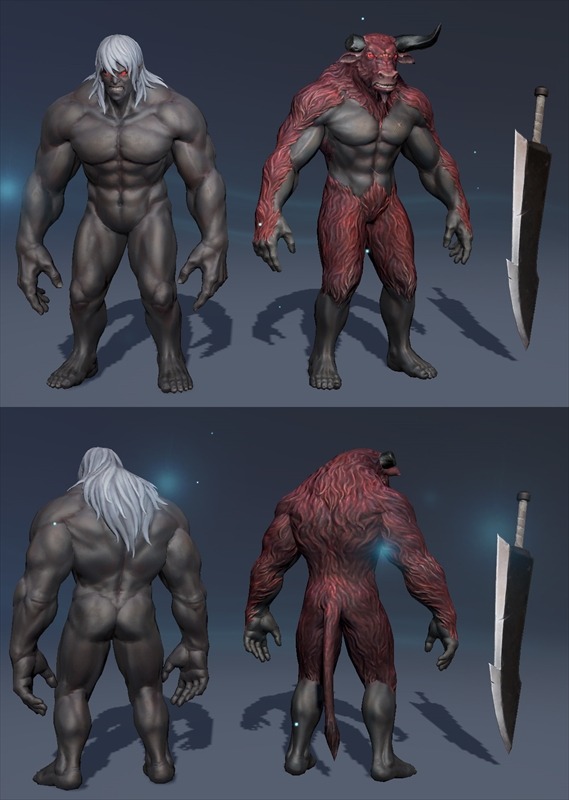 ゴライアス＆ミノタウロス(C)大森藤ノ・SBクリエイティブ/劇場版ダンまち製作委員会(C) NCSOFT Corp. (C) Netmarble Corp. & Netmarble Neo Inc. All Rights Reserved.