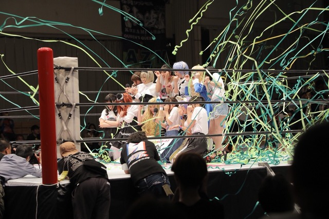 アニメ「邪神ちゃん」女子プロ団体とのコラボマッチで“ドロップキック”咲き乱れ！ 声優陣もエール