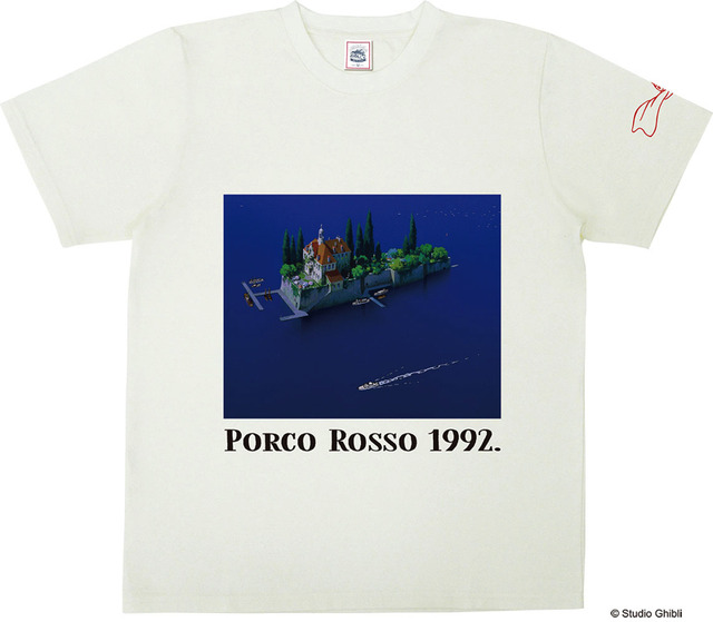 紅の豚 Tシャツ　ホテルアドリアーノ 4,630円（税別） (C) Studio Ghibli (C) 1994 Hatake Jimusho - Studio Ghibli - NH (C) 2004 Studio Ghibli - NDDMT(C) 2008 Studio Ghibli - NDHDMT