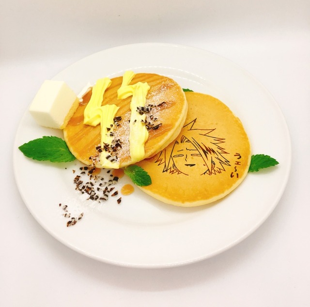 「僕のヒーローアカデミア×TOWER RECORDS CAFE」うぇ～いうぇ～いパンケーキ：1,000 円(C)堀越耕平／集英社・僕のヒーローアカデミア製作委員会