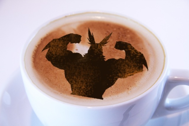 「僕のヒーローアカデミア×TOWER RECORDS CAFE」おたのしみラテ（全3種類）：700 円(C)堀越耕平／集英社・僕のヒーローアカデミア製作委員会