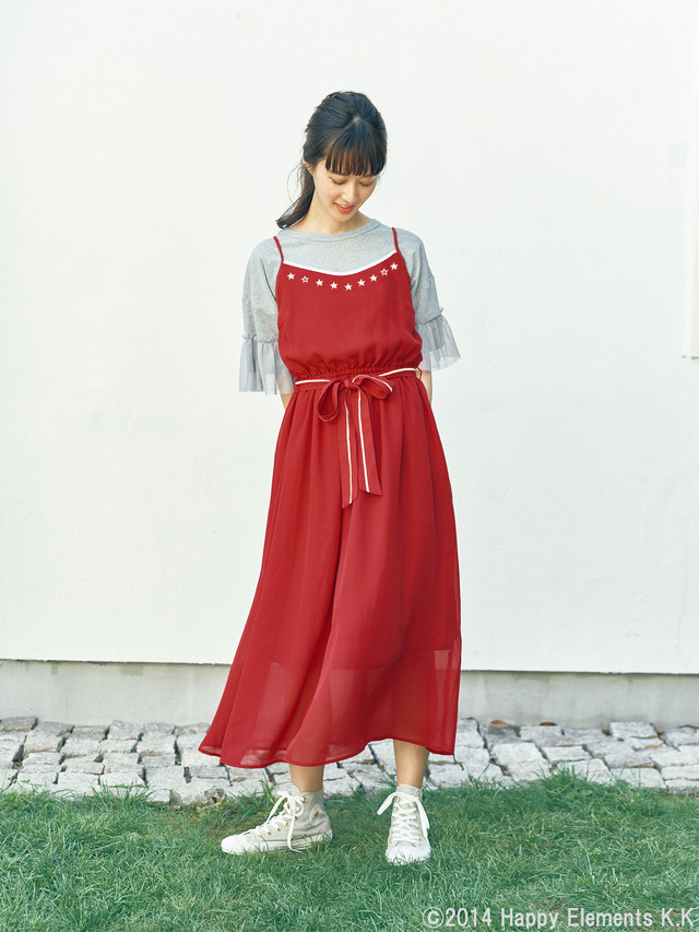 earth music＆ecology Japan Label×「あんさんぶるスターズ！」第2弾「流星隊」ワンピース6,990円（＋税）(C)2014 Happy Elements K.K produced by CHORD co.,ltd.