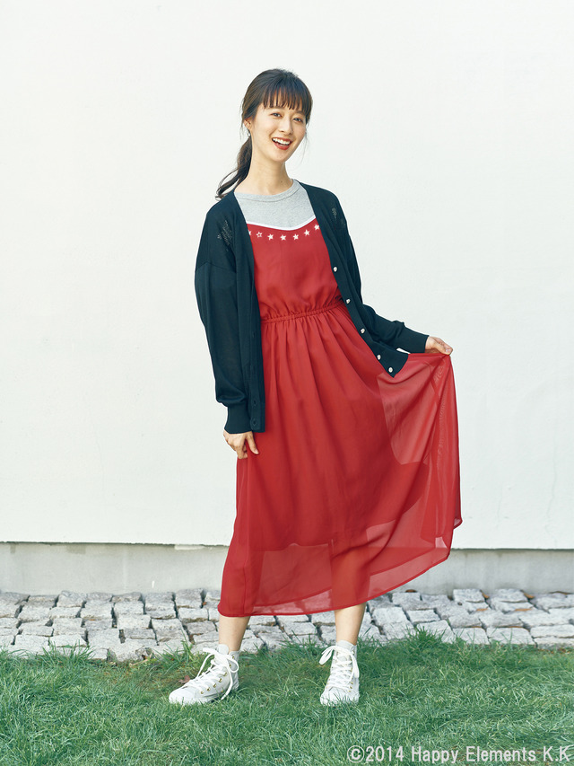 earth music＆ecology Japan Label×「あんさんぶるスターズ！」第2弾「流星隊」ワンピース6,990円（＋税）(C)2014 Happy Elements K.K produced by CHORD co.,ltd.