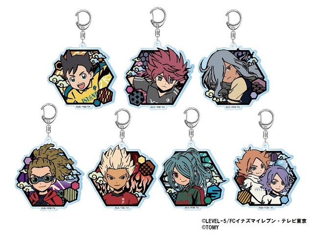 【先行販売】切り絵シリーズ アクリルキーホルダー （7 種）各800円（税抜）(C)LEVEL-5／FCイナズマイレブン・テレビ東京