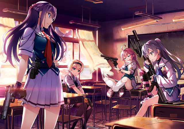 ゲーム『グリザイア：ファントムトリガー』キービジュアル(C)Frontwing