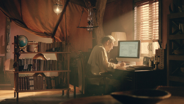 「大人エレベーター」TVCM 58F 庵野秀明 カット