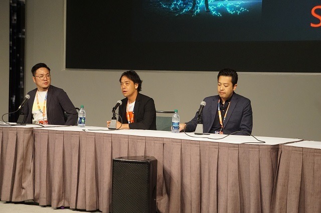 左からフジテレビ森彬俊プロデューサー、スロウカーブの尾畑聡明プロデューサー、白組　井出和哉プロデューサー