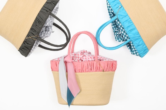 『アイドリッシュセブン』コラボレーション 「かごバッグ（全12種）」各9,800円（税別）(C)アイドリッシュセブン