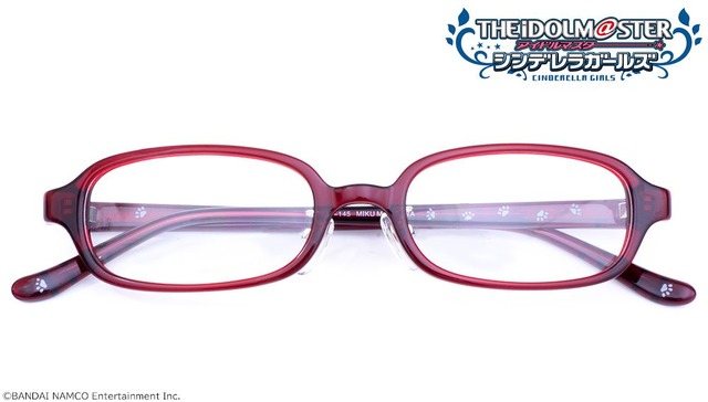 コラボレーション眼鏡「前川 みくモデル」12,000円(税別)(C)BANDAI NAMCO Entertainment Inc.