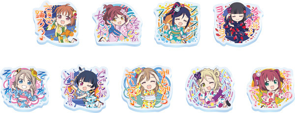 セガコラボカフェ ラブライブ！サンシャイン!!　アクリルバッジVol.2 (全9種：ランダム)　 500円(税込) (C)2017 プロジェクトラブライブ！サンシャイン!! (C)SEGA