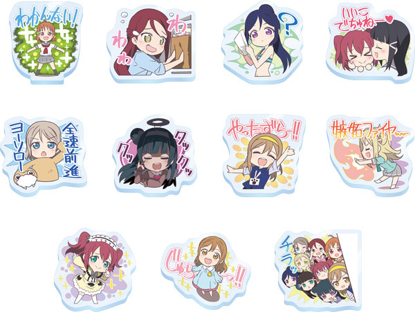 セガコラボカフェ ラブライブ！サンシャイン!!　アクリルバッジVol.1 (全11種：ランダム)　 500円(税込) (C)2017 プロジェクトラブライブ！サンシャイン!! (C)SEGA