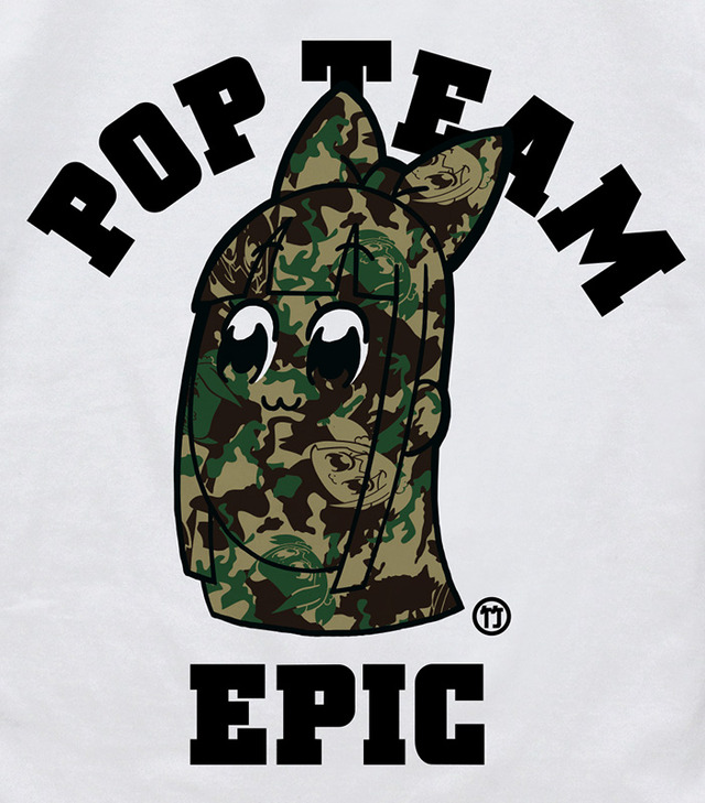 「ピピ美カモフラ柄 Tシャツ」2,900円+税 (C)大川ぶくぶ／竹書房