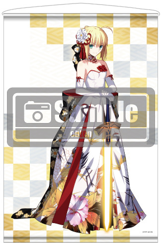 「Fate/stay night」武内崇イラスト B2タペストリー(セイバー) 3,500円(税込)　(C)TYPE-MOON
