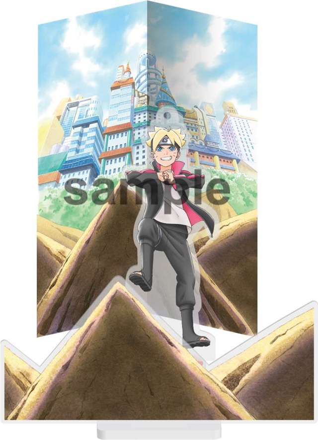 アクリルスタンド(うずまきボルト)(全1種／各1,200円)　※背景付き (C)岸本斉史 スコット／集英社・テレビ東京・ぴえろ