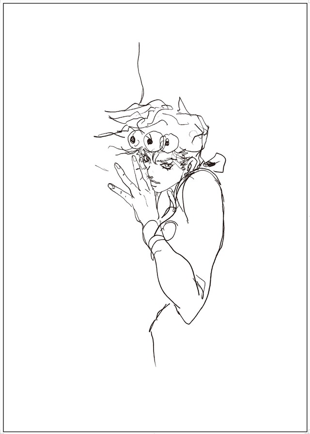 『ジョジョの奇妙な冒険　Part 5　黄金の風』ドローイングアート(C)荒木飛呂彦＆LUCKY LAND COMMUNICATIONS／集英社