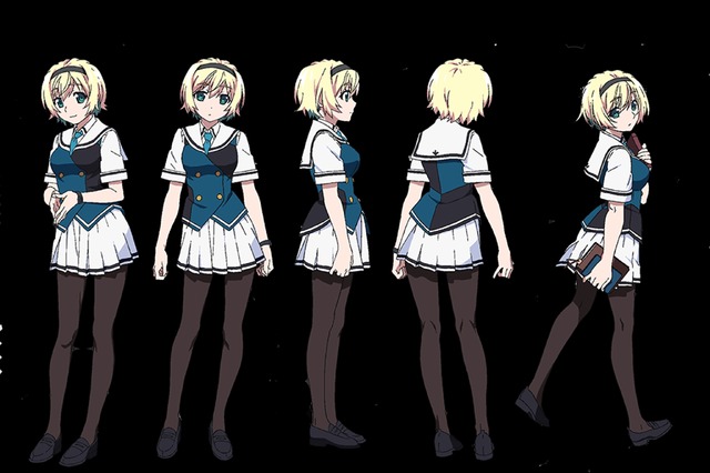 アニメ『グリザイア：ファントムトリガー』クリス設定画(C)Frontwing