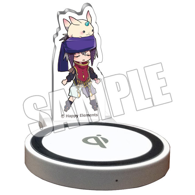 アクリル付きワイヤレス充電器 4,500円（税込）(C)Happy Elements K.K／メルクストーリアアニメ製作委員会