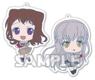 『バンドリ！ガールズバンドパーティ！』赤い羽根コラボ ラバーストラップ 全2種 (C)BanG Dream! Project (C)Craft Egg Inc. (C)bushiroad All Rights Reserved.