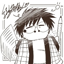 イラスト：綾峰欄人先生の自画像